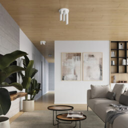 Luminosa Lighting Luminosa Lagos Modern Ceiling Lamp 3 Light White - thumbnail 8