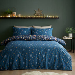 Catherine Lansfield Enchanted Twilight Navy Duvet Cover Set King Bedding Set - thumbnail 2