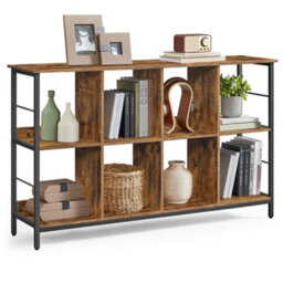 LEDREM Bookcase, Bookshelf, Ladder Shelf 2-Tier, Display Storage Rack Shelf, For Office, Living Room, Bedroom, 33 X 132.6 X 80 Cm - thumbnail 2