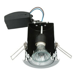 Ip65 Bathroom Fire Rated Gu10 Lamp Ceiling Down Light Nickel Push Fit Fast Fix - thumbnail 3