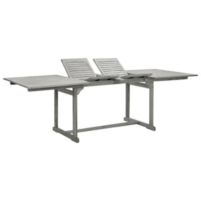Berkfield Garden Dining Table (160-240)X100X75 Cm Solid Acacia Wood - image 1
