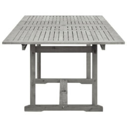 Berkfield Garden Dining Table (160-240)X100X75 Cm Solid Acacia Wood - thumbnail 6