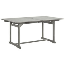 Berkfield Garden Dining Table (160-240)X100X75 Cm Solid Acacia Wood - thumbnail 3