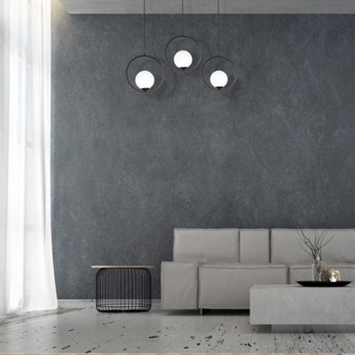 Milagro Boston Black Pendant Lamp 3Xe14 Beautifully Hand Made From Black Metal And White Glass Contemporary Cool Style - image 1