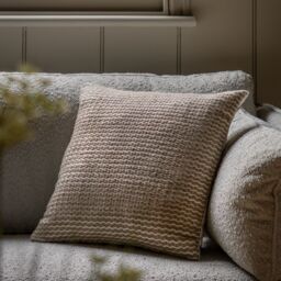 Gallery™ Natural & White Woven Stripe Indoor Cushion (L)45Cm (W)45Cm - thumbnail 3