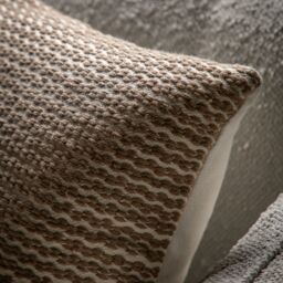 Gallery™ Natural & White Woven Stripe Indoor Cushion (L)45Cm (W)45Cm - thumbnail 4