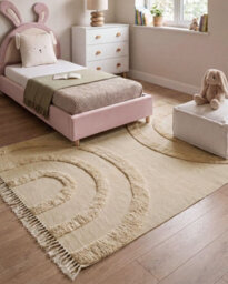 Beliani Kids Rug Nako  Beige 160 X 230 Cm Cotton - thumbnail 2