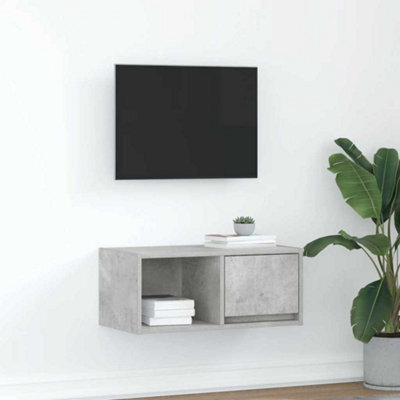 Berkfield Tv Cabinet Concrete Grey 60X31X25.5 Cm Engineered Wood - image 1