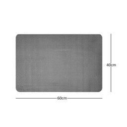 Nicoman Reversible Dual-Colour Grey/brown Pvc Anti Slip Shower Mat Bath Mat - Rectangular 60X40 Cm - thumbnail 3