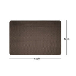Nicoman Reversible Dual-Colour Grey/brown Pvc Anti Slip Shower Mat Bath Mat - Rectangular 60X40 Cm - thumbnail 4
