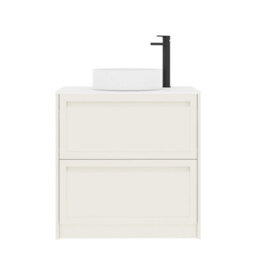 Royal Bathrooms Royal Bathroom Elmore 800mm Classic White Freestanding Vanity Unit 2 Drawer With Plain White Worktop & No Basin - thumbnail 7