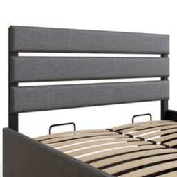 Gfw Hudson End Lift Ottoman Bed Double Grey - thumbnail 8