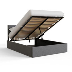 Gfw Hudson End Lift Ottoman Bed Double Grey - thumbnail 4