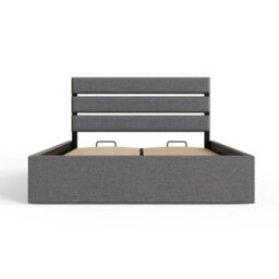 Gfw Hudson End Lift Ottoman Bed Double Grey - thumbnail 5