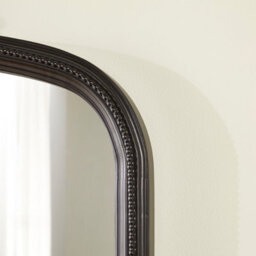 The Online Mirror Shop Chatsworth Black Overmantle Mirror - Ornate Fireplace Wall Decor- H 104Cm X W 114Cm - thumbnail 3