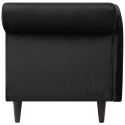 Beliani Right-Hand Chaise Longue Luiro With Storage Velvet Black - thumbnail 7