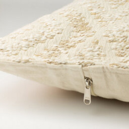 Neutral Geo Creme Jumbo Cushion Cover 60X60Cm Handmade Cotton Cover - thumbnail 2