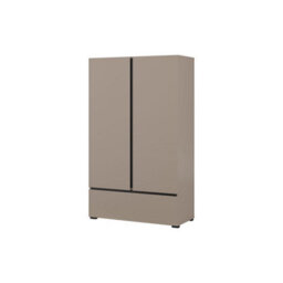 Arte Kross Tall Cabinet In Rich Congo - Elegant 89Cm Wide Highboard With Multi-Functional Storage - thumbnail 1