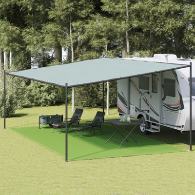 Berkfield Tent Carpet Light Green 400X700 Cm Hdpe - image 1