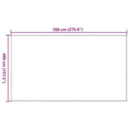 Berkfield Tent Carpet Light Green 400X700 Cm Hdpe - thumbnail 8
