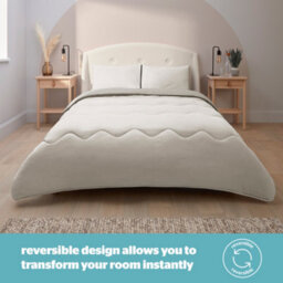 Silentnight Seersucker Coverless Duvet 2.5 Tog Cream/taupe - Single - thumbnail 5