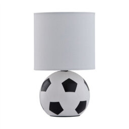 First Choice Lighting Footie - Black And White Football Bedside Lamp - thumbnail 1