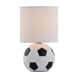 First Choice Lighting Footie - Black And White Football Bedside Lamp - thumbnail 2