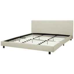 Beliani Bed Fabric Albi 180 X 200 Cm (Eu Super King) Beige - thumbnail 7