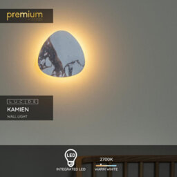 Lucide Premium Kamien Wall Light - Led 2700K - White - thumbnail 2