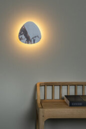 Lucide Premium Kamien Wall Light - Led 2700K - White - thumbnail 3