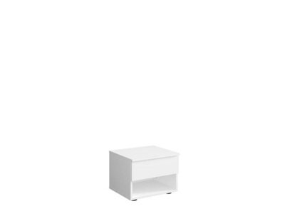 Arte Fino 23 Bedside Tables 45Cm Set Of Two In White - Bright, Minimalist Nightstands For Contemporary Spaces - image 1