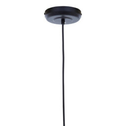 Orsina 5-Arm Pendant Lamp With Tubular Bulbs, Black Frame Pendant Light With Gold Accents, Stylish Ceiling Light - thumbnail 7
