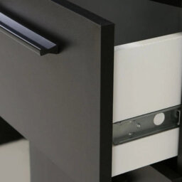 Ayo Gaming Desk Black Metal Computer Table With Rgb Led Lights Drawer Storage Modern Ergonomic Design - thumbnail 6