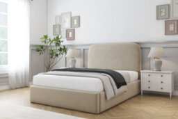 "Sloomy Belvoir Almond Coniston Bed Frame With 45"" Upholstered Headboard 6' Super King" - thumbnail 2