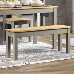Core Products Bench For 1500mm Table, Grey Wax Finish With Antique Wax Seat H45.0Cm X W135.0Cm X D30.0Cm - thumbnail 8