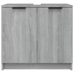 Berkfield Bathroom Cabinet Grey Sonoma 64.5X33.5X59 Cm Engineered Wood - thumbnail 7
