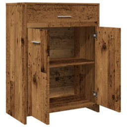Berkfield Bathroom Cabinet Old Wood 60X33X80 Cm Engineered Wood - thumbnail 7