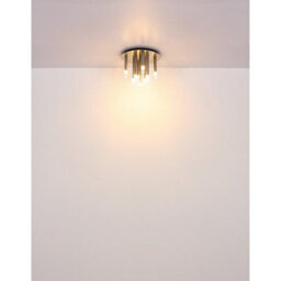 Luminosa Lighting Luminosa Ryan Multi Arm Semi Flush Ceiling Lamp Nickel Matt 9X G9 - thumbnail 5