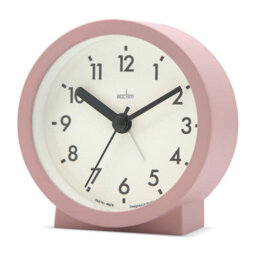 Acctim Gaby Analogue Dusty Rose Alarm Clock - thumbnail 2