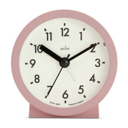 Acctim Gaby Analogue Dusty Rose Alarm Clock - thumbnail 1