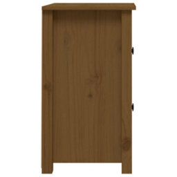 Berkfield Bedside Cabinets 2 Pcs Honey Brown 40X35X61.5 Cm Solid Wood Pine - thumbnail 5
