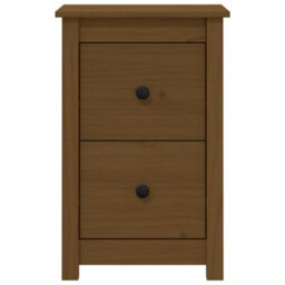 Berkfield Bedside Cabinets 2 Pcs Honey Brown 40X35X61.5 Cm Solid Wood Pine - thumbnail 3