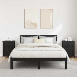 Berkfield Bedside Cabinets 2 Pcs Black Oak 40X42X60 Cm Engineered Wood - thumbnail 4
