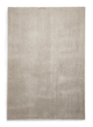 Silver Shaggy Washable Plain Rug, Anti-Shed Rug With 22mm Thickness, Modern Rug For Bedroom, & Diningroom-80Cm X 150Cm - thumbnail 1