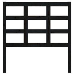 Walplus Bed Headboard Black 95.5X4X100 Cm Solid Wood Pine - thumbnail 3