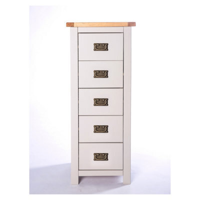 Cabinet Bits Argenta 5 Drawer Narrow Chest Of Drawers Bras Drop Handle - image 1