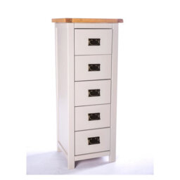 Cabinet Bits Argenta 5 Drawer Narrow Chest Of Drawers Bras Drop Handle - thumbnail 2