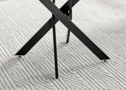 Furniturebox Uk Novara White Marble Black Leg Round Dining Table & 4 Green Belgravia Black Leg Chairs - thumbnail 7