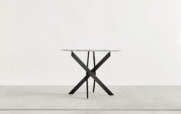 Furniturebox Uk Novara White Marble Black Leg Round Dining Table & 4 Green Belgravia Black Leg Chairs - thumbnail 8