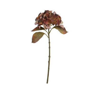 Wyld Haus Set Of 3 Artificial Flowers Mixed Autumn Browns Single Hydrangea Stems - image 1